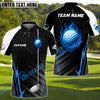 BlueJose Fireball Golf Customized Name, Team Name 3D Shirts (4 Colors)