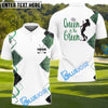 BlueJose Leopard Queen of the Green Golf Polo Shirt, Custom Name & Team Name 3D Shirt