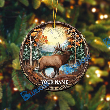 Custom Elk Customized Hunting Shape Acrylic Ornament