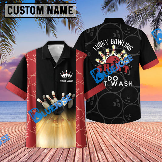 BlueJose Lucky Bowling Shirt Do Not Wash Personalized Name Hawaiian Shirt