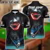 BlueJose Billiards Ball 8 Shark Reaper Personalized Name & Team Name Shirt (4 Colors)
