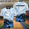 BlueJose Bowling And Pins Black Dragon Power Power Customized Name, Team Name 3D Shirt (4 Colors)