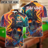 BlueJose Billiards Ball 8 And 9 Flaming Skull Abstract Personalized Shirt (2 Colors)