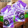 BlueJose Billiards Ball 8 Paint Fire Flame Personalized Name Team Name Unisex Shirt (4 Colors)