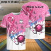 BlueJose Bowling And Pins Awareness Edition Customized Name 3D Shirt (4 Colors)