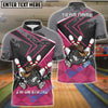 BlueJose Bowling And Pins Bowling Hunter I'm On Strike Customized Name 3D Shirt (4 Colors)