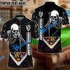 BlueJose Billiards Ball 8 Skull Master Personalized Name, Team Name Unisex Shirt ( 2 Colors )