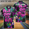 BlueJose Bowling And Pins Bear Scary Teddy Graffiti Style Customized Name, Team Name 3D Shirt (4 Colors)