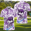 BlueJose Funny Golf Ball Tropical Leaf Customized Name, Team Name 3D Shirts (4 Colors)