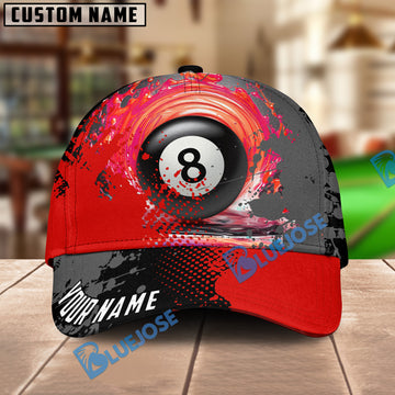 BlueJose Billiards Billiards Paint Style Personalized Name Cap (3 colors)