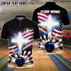 BlueJose Bowling And Pins Holy Cross American Customized Name, Team Name 3D Shirt (4 Colors)
