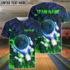 BlueJose Bowling And Pins Supersonic Speed Customized Name 3D Shirt (4 Colors)