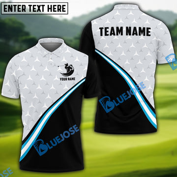 BlueJose Golf Limited Line Art Golf Lover Ball Customized Name, Team Name 3D Shirts (4 Colors)