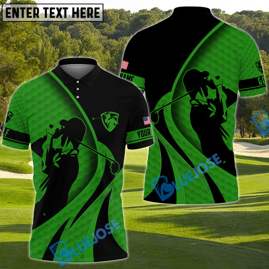 BlueJose Pride Premium Ultra Cool Golf Personalized Name 3D Shirt