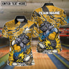 BlueJose Bowling And Pins Boxing Bulldog Explosion Cartoon Style Customized Name, Team Name 3D Shirt (4 Colors)