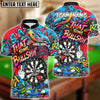 BlueJose Darts Funny Dartboard Cartoon Graffiti Style That's Some Bullshit Personalized Name, Team Name Unisex Shirt (4 Colors)