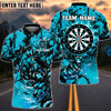 BlueJose Darts Angry Deer Multicolor Options Personalized Name Shirt (4 Colors)