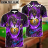 BlueJose Billiards Mystic Dragon Fire Ball 9 Customized Name, Team Name 3D Shirt (6 Colors)