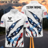 BlueJose Darts Patriotic Scratch Personalized Name, Team Name Shirt (2 Colors)