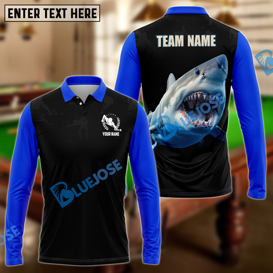 BlueJose Billiards Sharks Personalized Name, Team Name Unisex Shirt