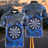 BlueJose Darts Fire Black Dragon & Dartboard Multicolor Options Personalized Name Shirt (4 Colors)