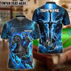 BlueJose Billiards Ball 8 Fantasy Knight Thunder Lightning Pattern Personalized Shirt (4 Colors)
