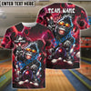 BlueJose Bowling Hiphop Gorilla Design Customized Name, Team Name 3D Shirt (4 Colors)