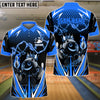 BlueJose Bowling And Pins Thunder Funny Bowling Ball Multicolor Options Personalized Shirt (4 Colors)