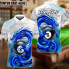 BlueJose Billiards 8-Ball Dragon Dominion Customized Name, Team Name 3D Shirt (6 Colors)