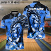 BlueJose The Tiger and Bowling Personalized Name, Team Name 3D Shirt (5 Colors)