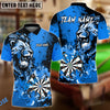 BlueJose Darts Flame Lion Personalized Name, Team Name 3D Shirt (4 Colors)