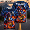 BlueJose Darts Storm Dragon Lightning Fury Personalized Name, Team Name Unisex Shirt (4 Colors)