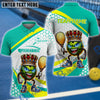 BlueJose Pickball King Customized Name 3D Shirt (6 Colors)
