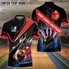BlueJose Eagle American Flag Bowling and Pins Multicolor Personalized Name Team Name 3D Shirt for Frank