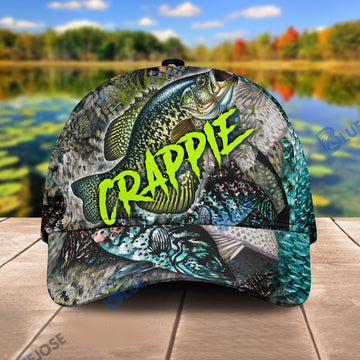 BlueJose Personalized Crappie On Skin Fishing Cap