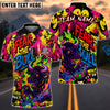 BlueJose Darts Fear The Bull Graffiti Style Customized Name, Team Name 3D Shirt (4 Colors)