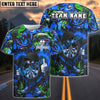 BlueJose Darts Flaming Dartboard Attitude Graffiti Pattern Personalized Shirt (4 Colors)