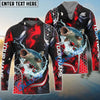 Bluejose Catfish Fishing Red Thunder Custom Name & Team Name 3D Shirts