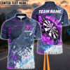 BlueJose Darts Grunge Smoke Personalized Name, Team Name Shirt (4 Colors)