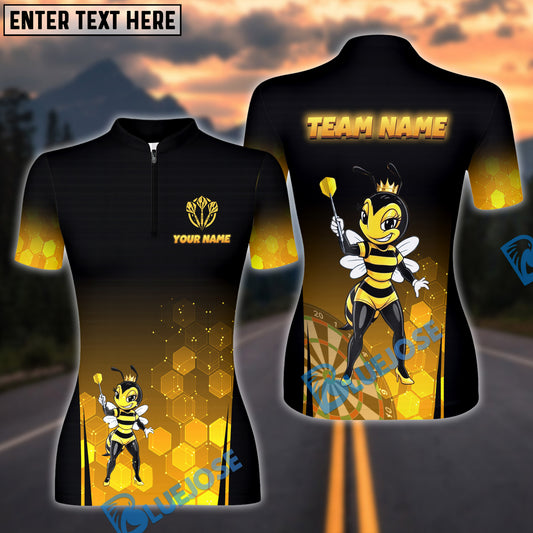 BlueJose Darts Bee Queen Personalized Name Shirt