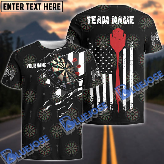 BlueJose American Athlete Red Custom Darts Shirts