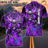 BlueJose Darts Flame Skull Warrior Customized Name Shirt (4 Colors)