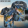 Bluejose Walleye Fishing Dark Skin Sport Custom Name & Team Name 3D Shirts