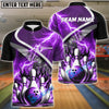 BlueJose Bowling And Pins Thunder Breaker Personalized Name Team Name 3d Shirt (4 Colors)