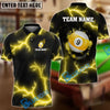 BlueJose Billiards Ball 9 The Power Of The God Of Thunder Personalized Name Shirt (4 Colors)