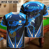 BlueJose 9 Ball Blue Fire Wizard Personalized Shirt