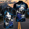 BlueJose Darts Bloody Wolf Personalized Name, Team Name Shirt (4 Colors)