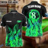 BlueJose Billiards Ball 8 Heavenly Flame Ver 2 Personalized Name Shirt (4 Colors)