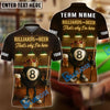 BlueJose Billiards Ball 8 Beer Crown Pool Tee Funny Bar Player Personalized Name, Team Name Unisex Shirt