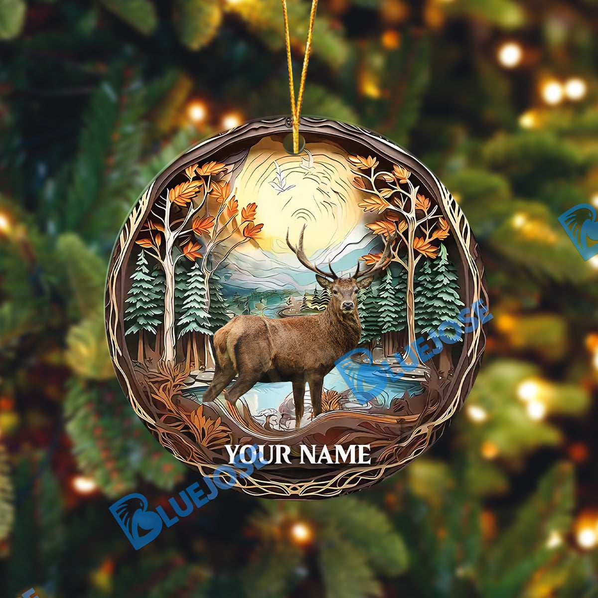 Bluejose Hunting Ornament